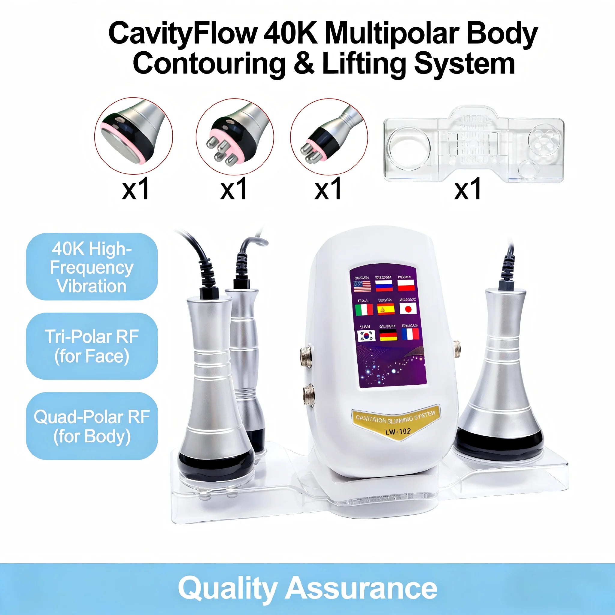 40K Ultrasonic Cavitation and RF Body Slimming and Lifting Machine - 1