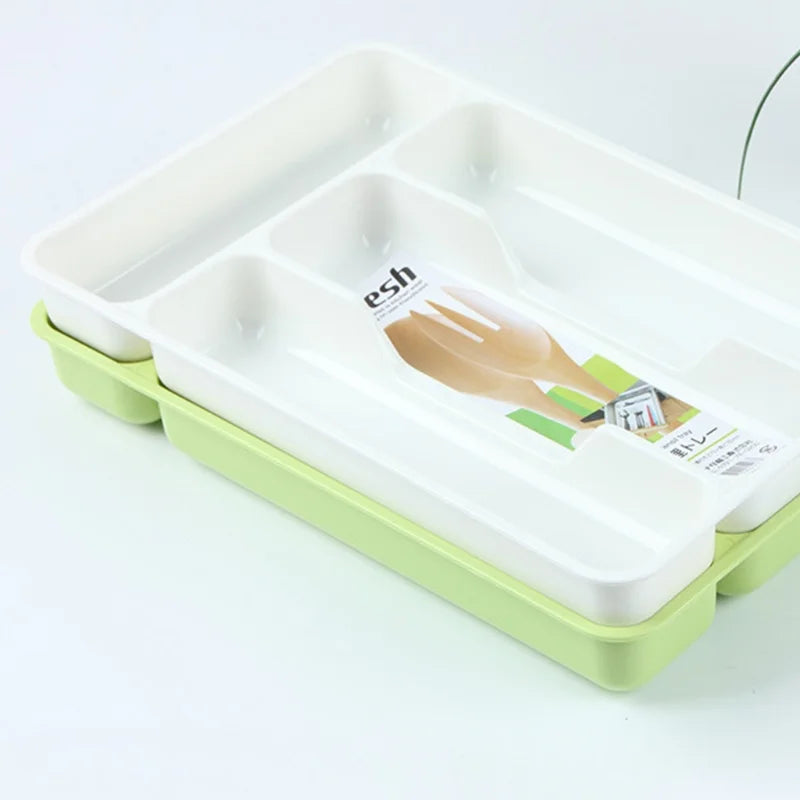 Compact Drawer Cutlery Organizer for Kitchen Utensils