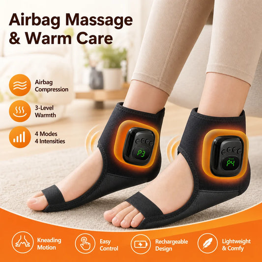 Wireless Heated Air Compression Ankle Massager