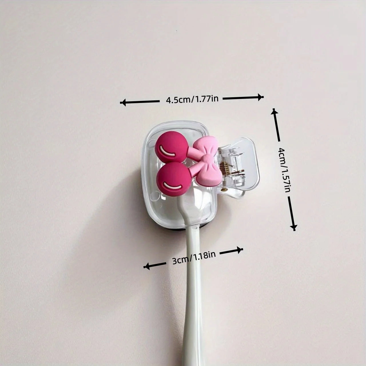 Cute Cherry Design Toothbrush Head Protective Cover - 5