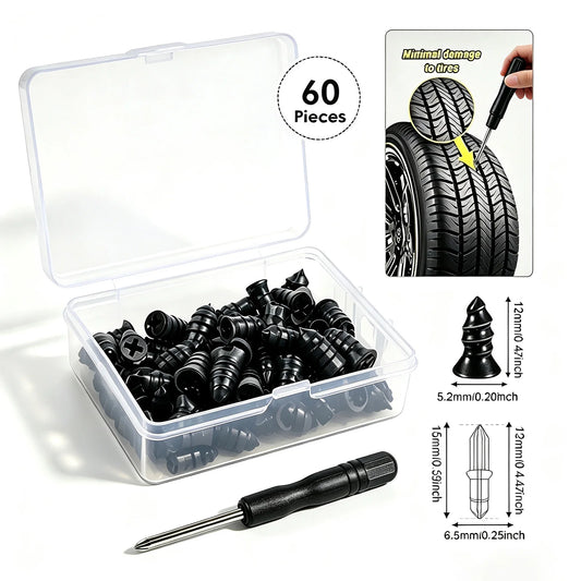 Emergency Tubeless Tire Repair Nail Kit for Vehicles
