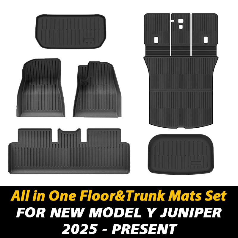All-Weather Floor Mat and Cargo Liner Set for 2025 Model Y - 15