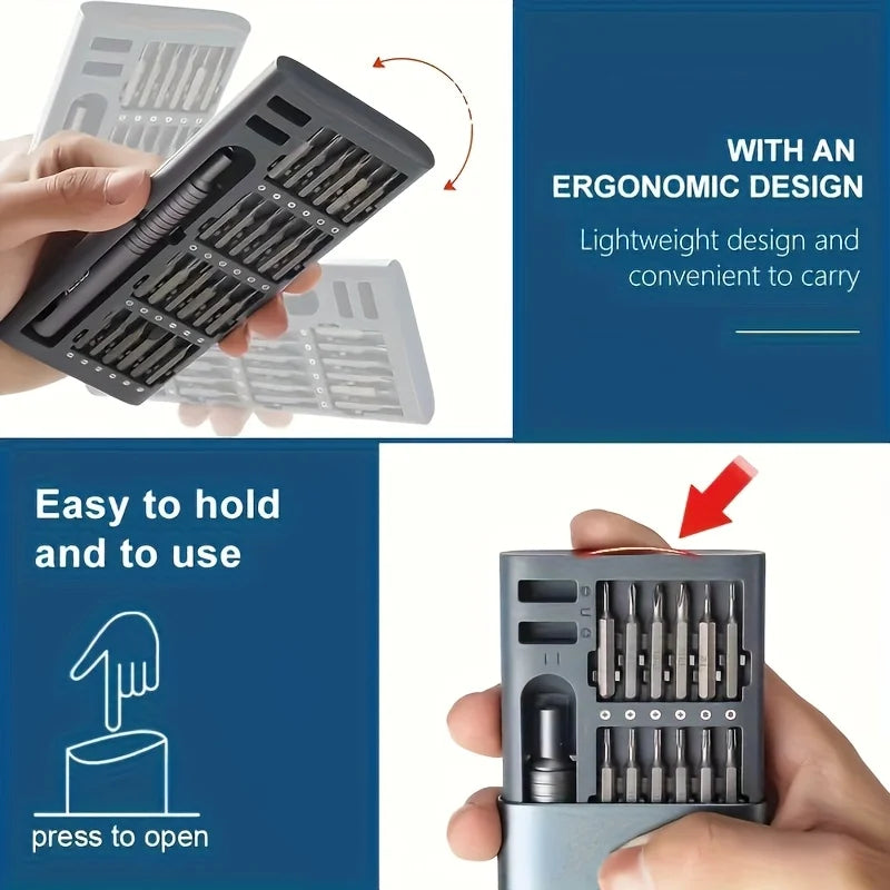 24-in-1 Precision Aluminum Screwdriver Repair Tool Kit - 4