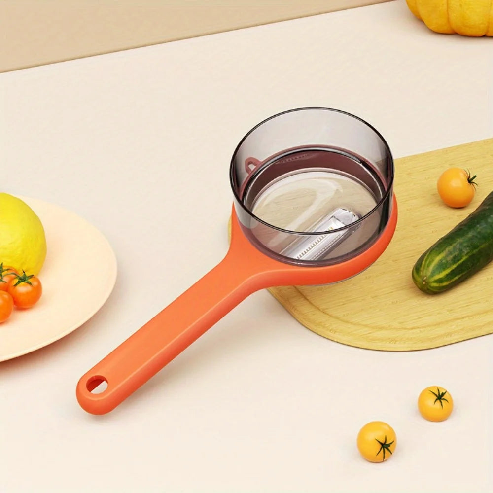 Multi-Function Vegetable Peeler with Integrated Peel Storage - 10