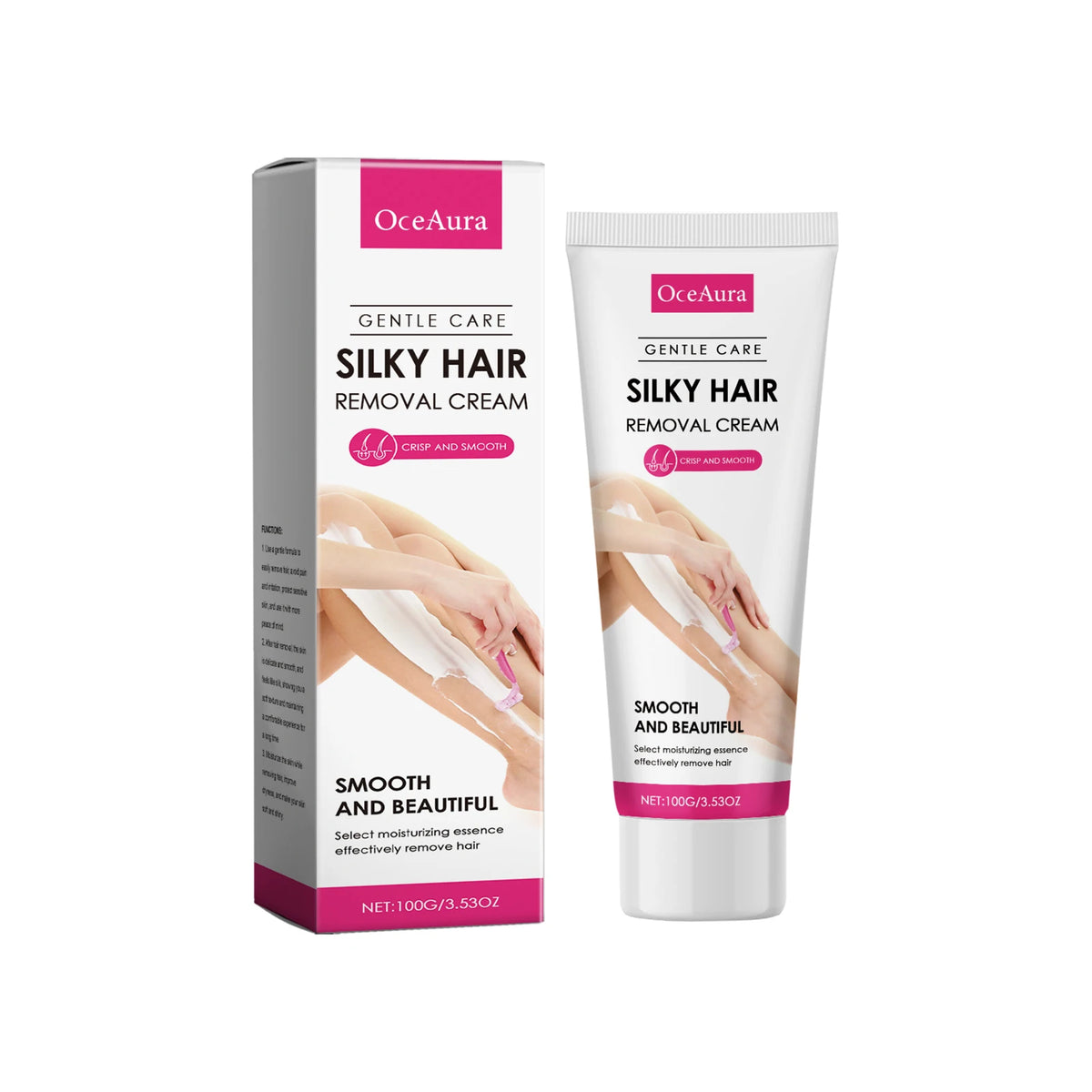Gentle Hair Removal Cream and Soothing Oil Set