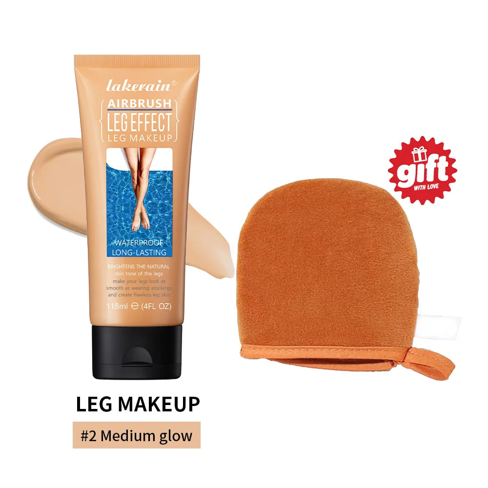 Waterproof Airbrush Leg Foundation and Body Concealer with Applicator