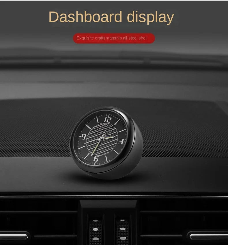 Luminous Mini Dashboard Clock for Cars - 12