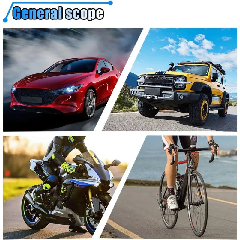 Emergency Tire Puncture Repair Kit for Cars and Motorcycles - 6