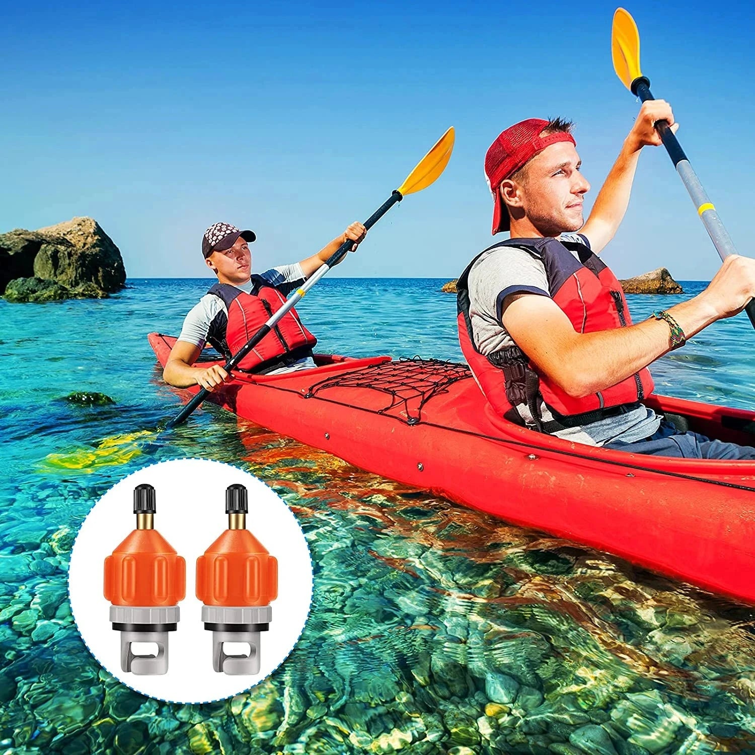 Inflatable Boat and SUP Board Air Valve Pump Adapter - 5