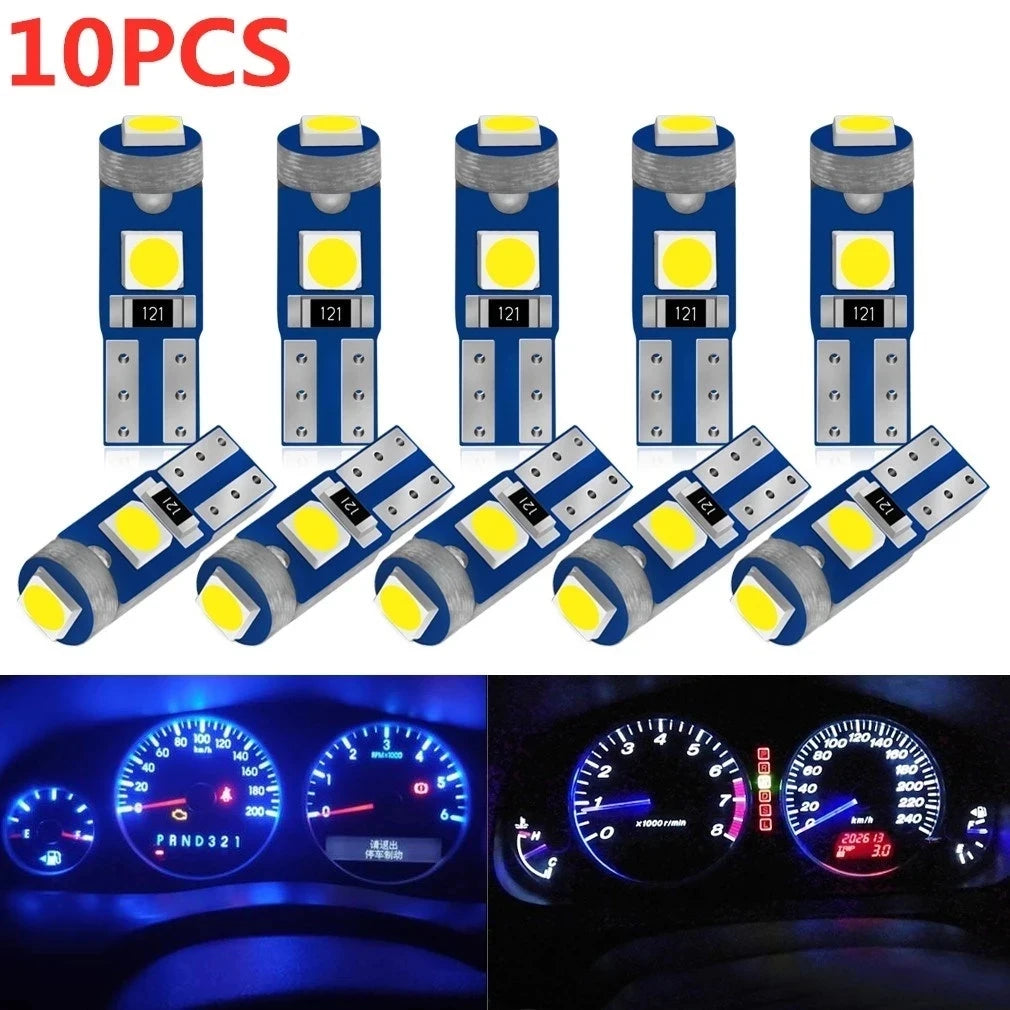 T5 LED Dashboard and Interior Indicator Light Bulbs