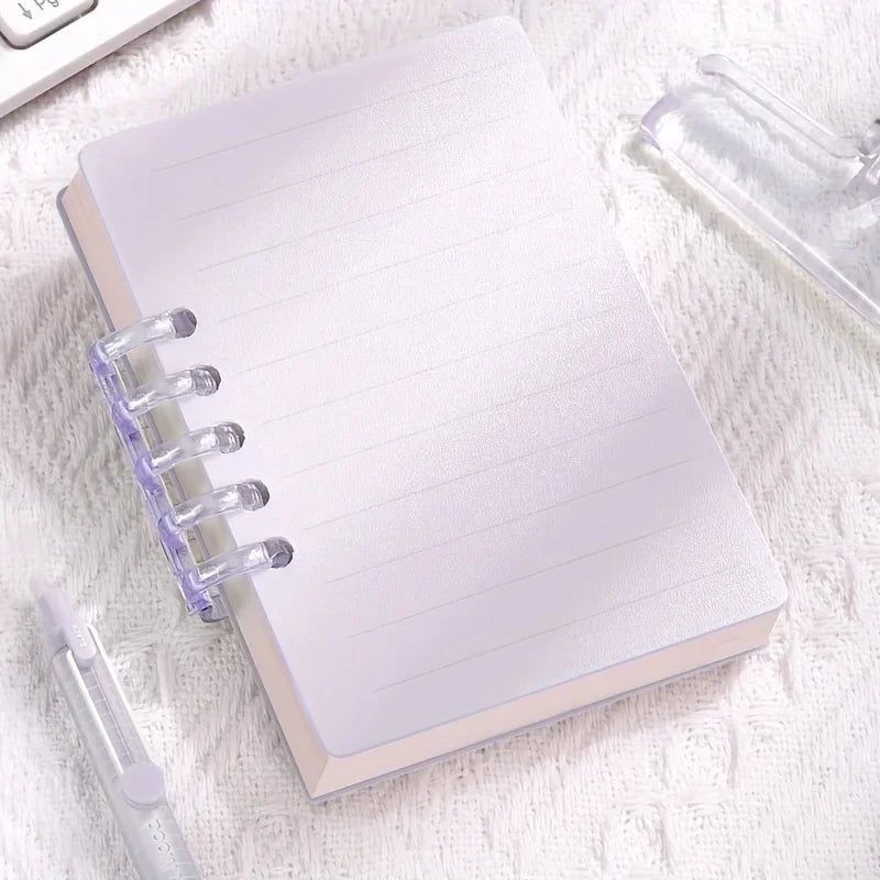 A7 Refillable Loose Leaf Binder Notebook with 5-Ring Cover - 11