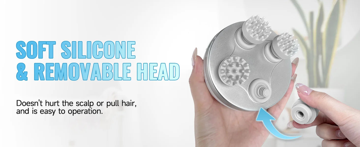 Waterproof Electric Scalp and Body Massage Tool - 13