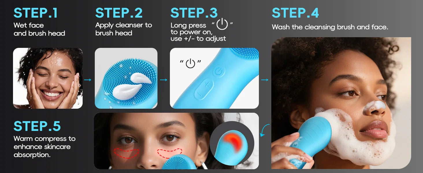 3-in-1 Professional Electric Oral Hygiene and Facial Cleaning Kit - 27