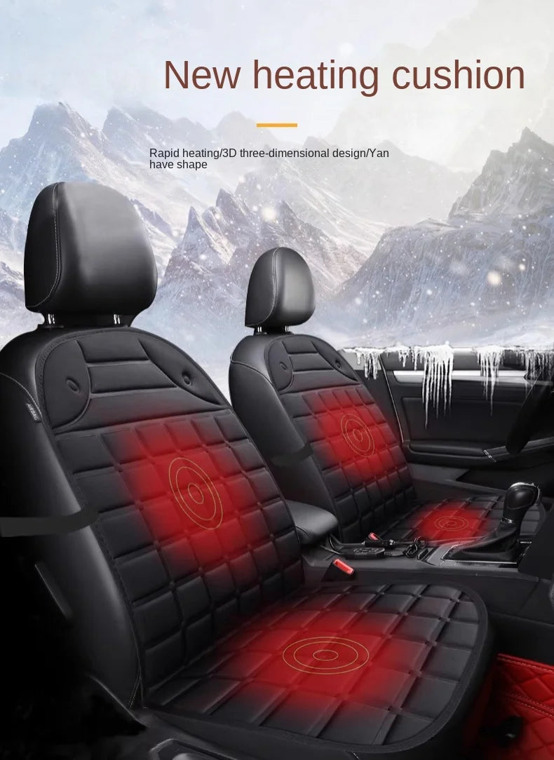 12V Heated Car Seat Cushion for Winter Comfort