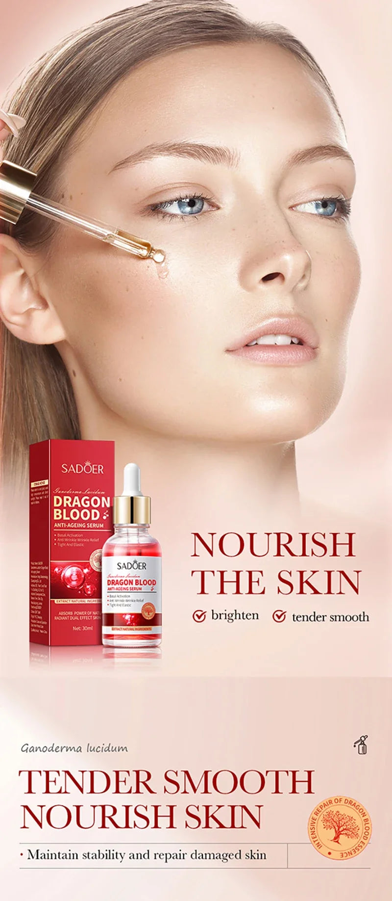 Dragon Blood Anti-Aging Facial Serum for Firming and Wrinkle Reduction - 8