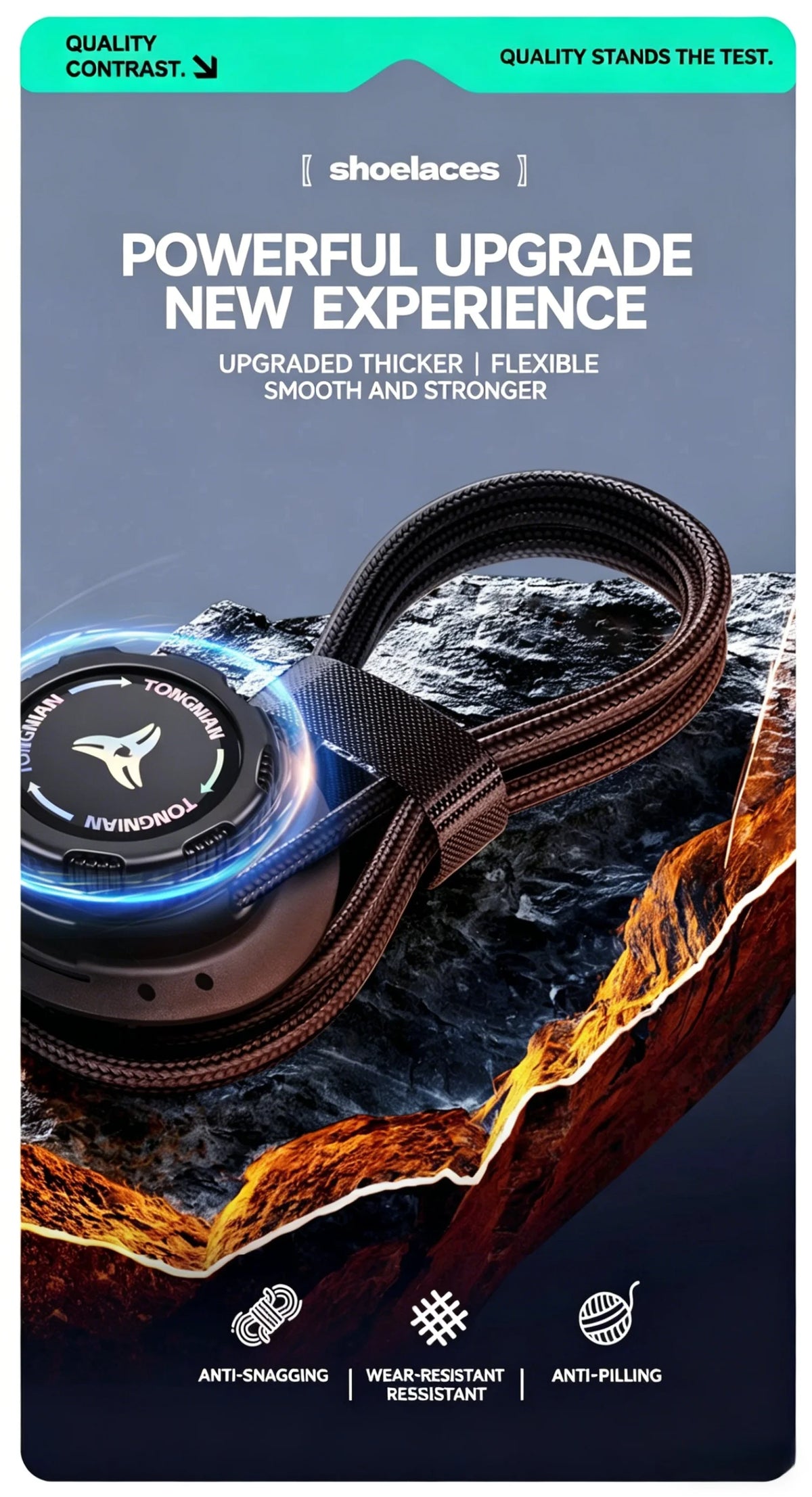 Quick-Release Swivel Dial No-Tie Shoelaces for Sneakers