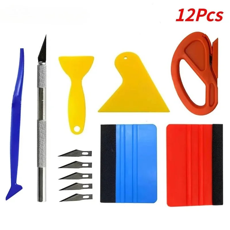 Professional Vinyl Wrap and Window Tint Installation Tool Kit