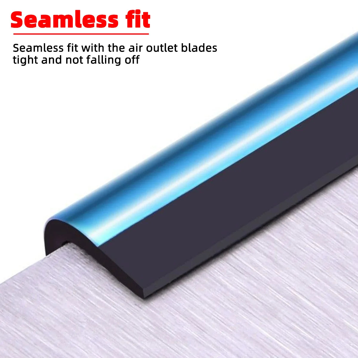 10 Pcs Car Air Vent Decoration Strips U Shaped Interior Trim Styling