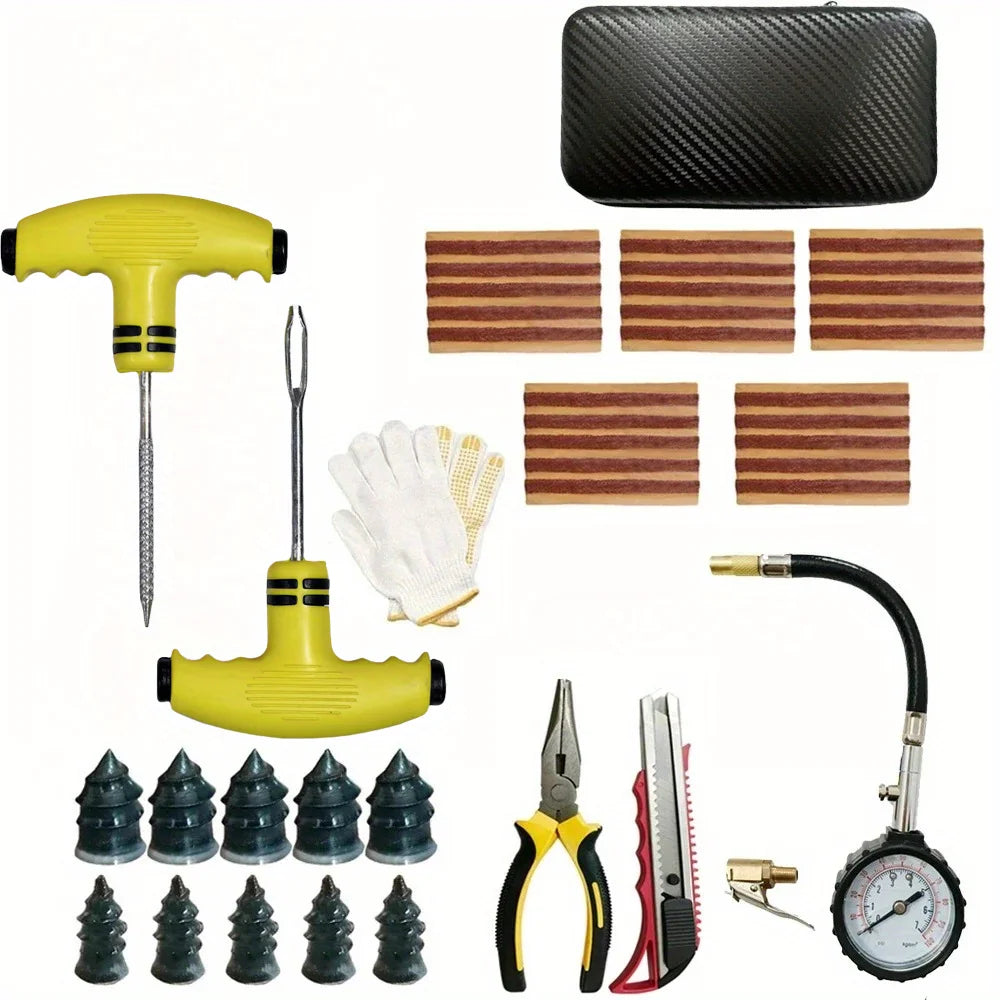 Emergency Tire Puncture Repair Kit for Vehicles