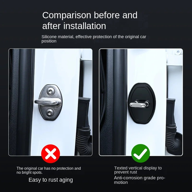 Car Door Lock Shock Absorbing Protective Buffer Gaskets