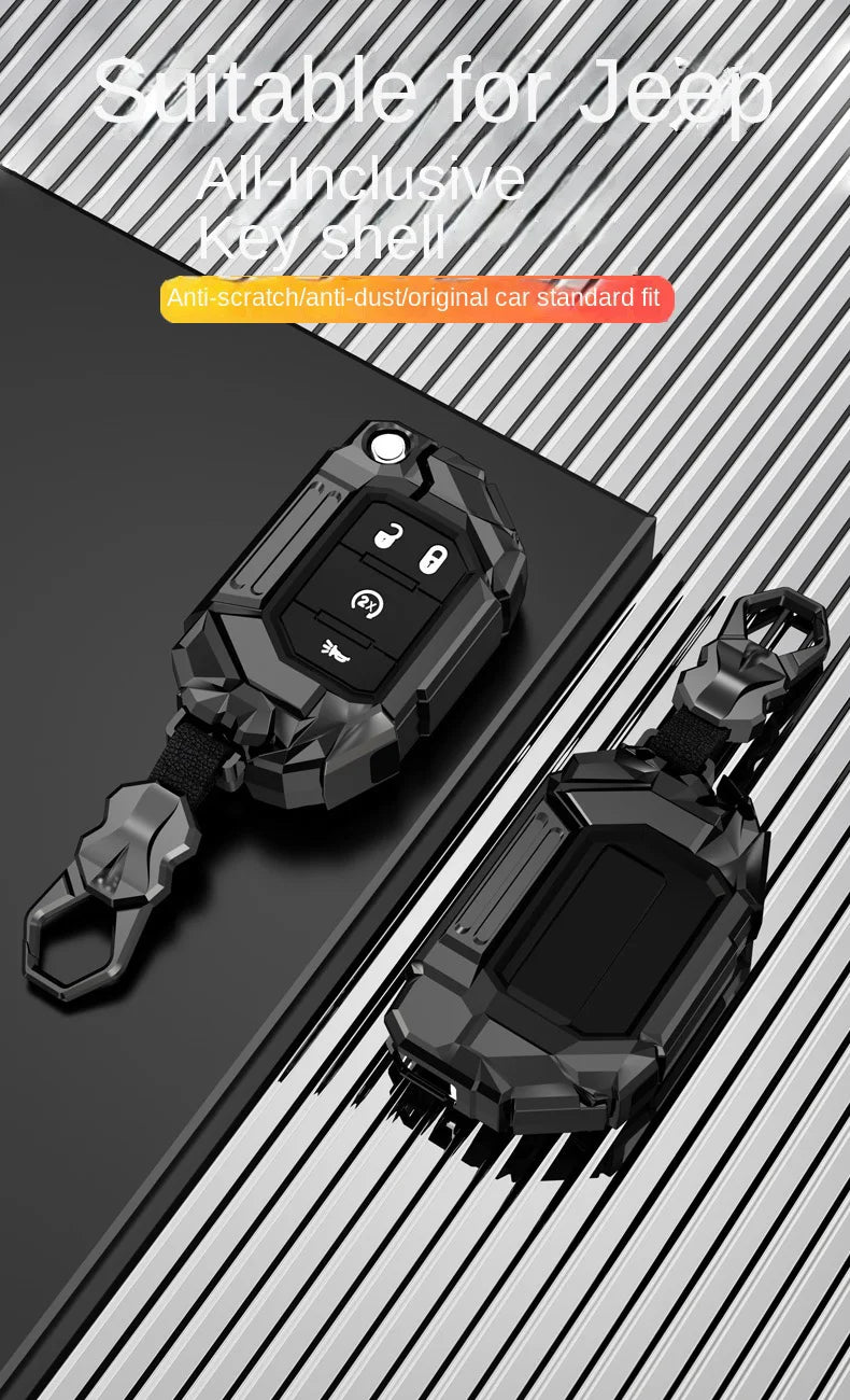 Protective Metal Key Fob Cover for Jeep and Dodge