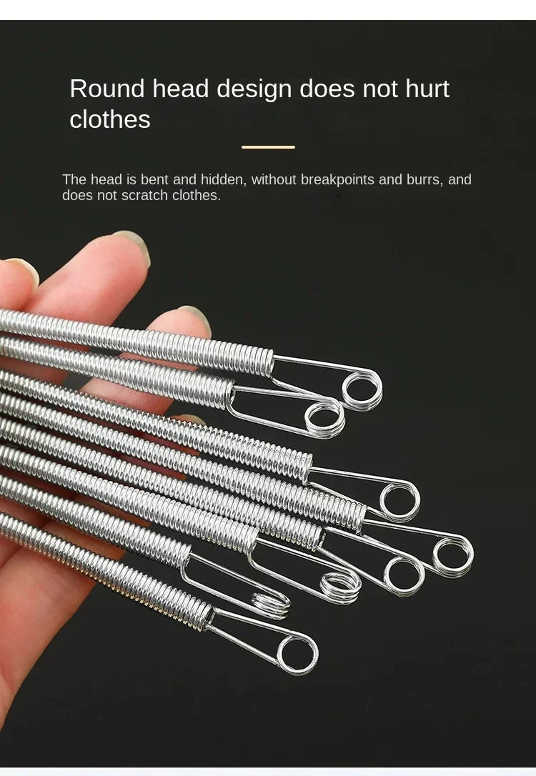 Flexible Spring Drawstring Threader for Clothing and Sewing - 10