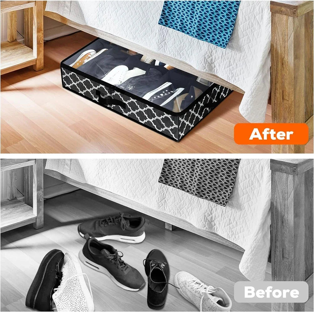 Under Bed Shoe Storage Organizer for 12 Pairs