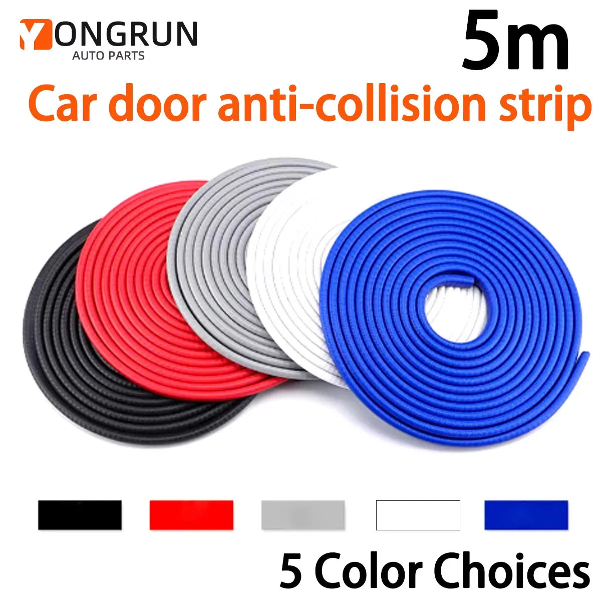 Protective Car Door Anti-Collision Rubber Seal Strip - 1