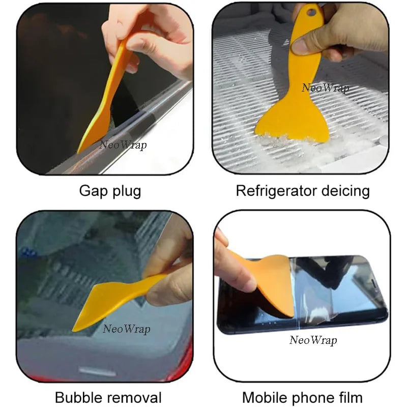 Flexible Plastic Squeegee Scraper for Vinyl Wrap and Tint Application - 4