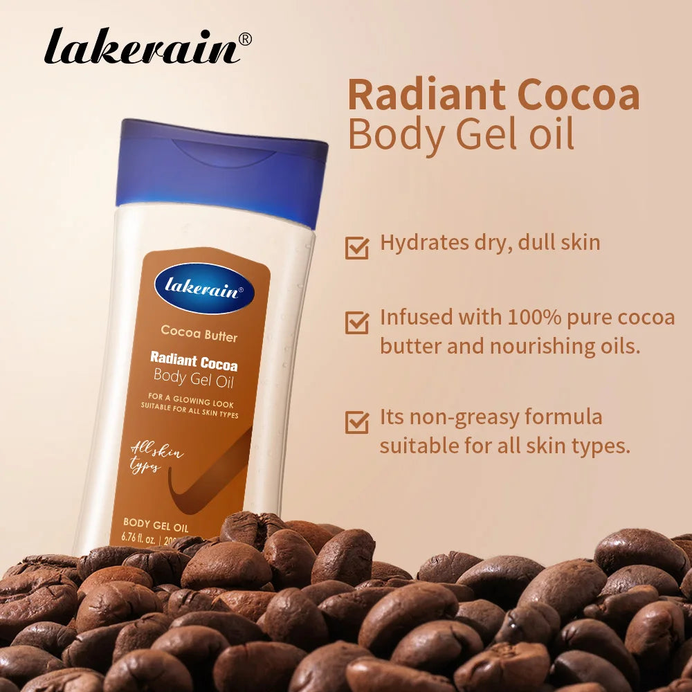 Cocoa Butter Body Gel Oil for Radiant Glowing Skin - 3