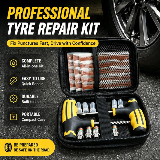 Portable Motorbike Tubeless Tyre Puncture Repair Kit