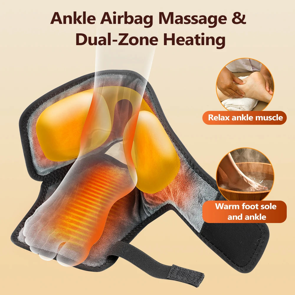Wireless Heated Air Compression Ankle Massager