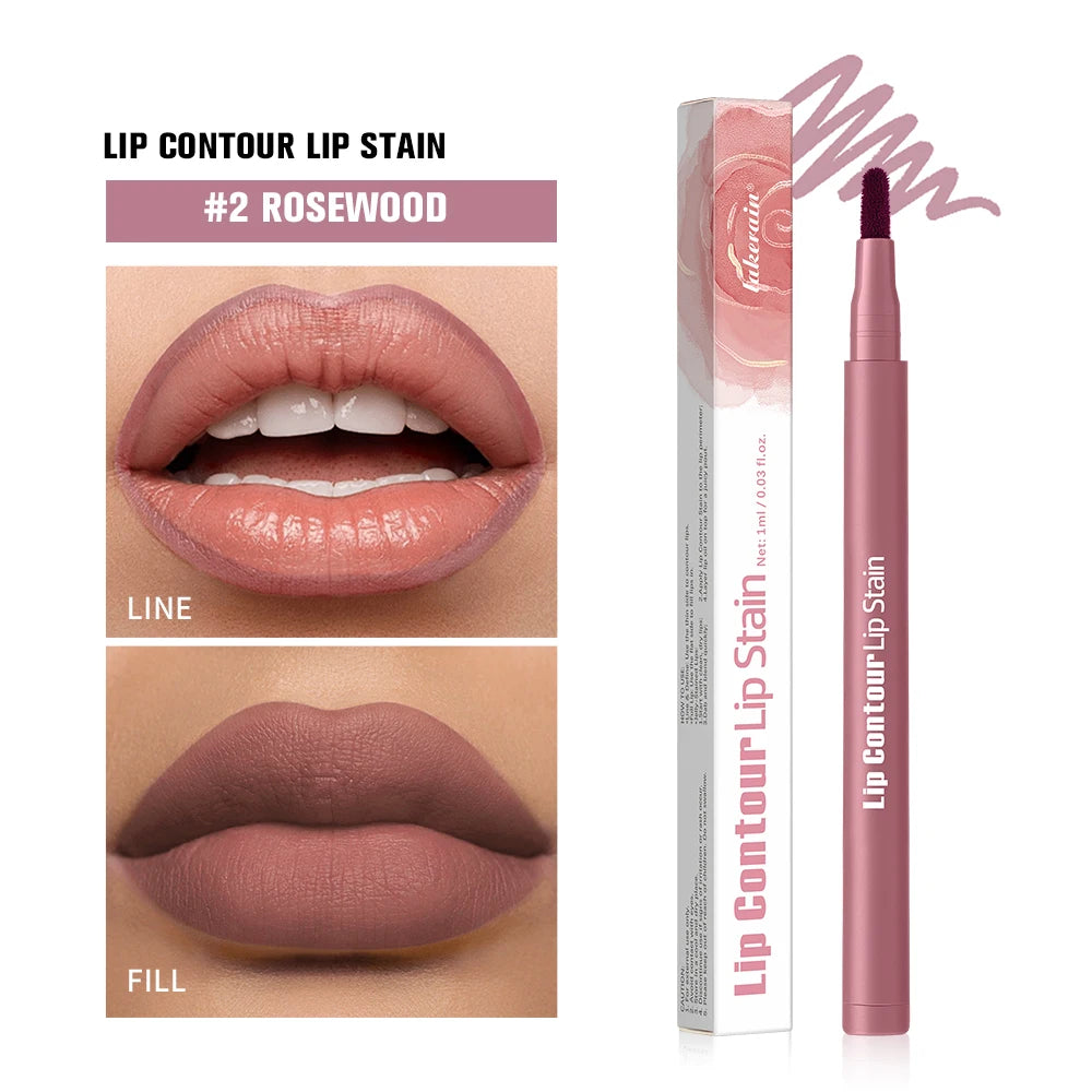 Dual-Ended Matte Lip Contour Stain and Liner Pencil