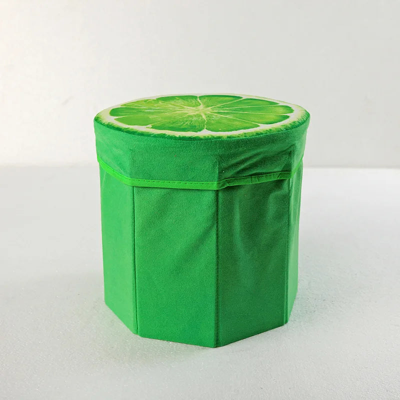 Fruit Pattern Foldable Storage Stool and Ottoman - 16
