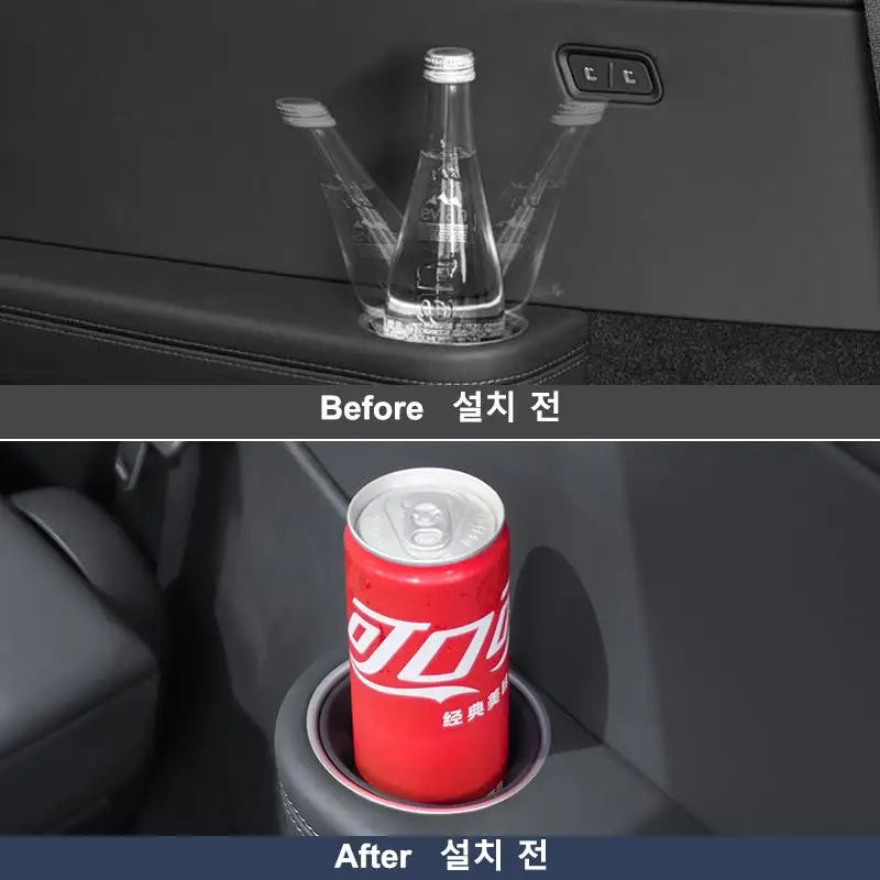 3rd Row Silicone Cup Holder Inserts for Model Y L
