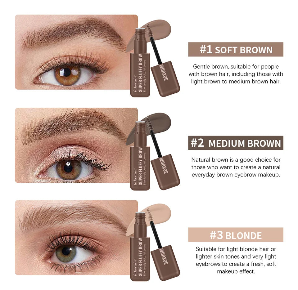 Volumizing Tinted Eyebrow Mousse for Fluffy Brows