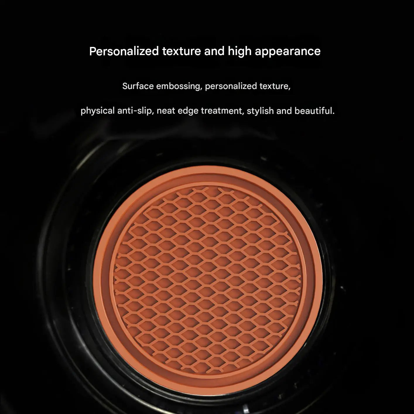 Anti-Slip Silicone Car Cup Holder Coasters - 6