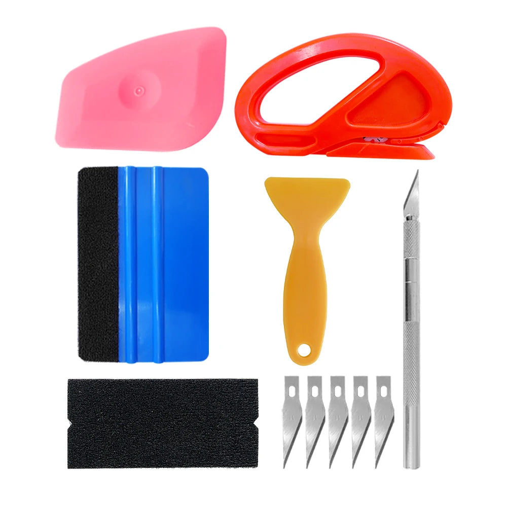Professional Vinyl Car Wrap and Window Tinting Installation Tool Kit