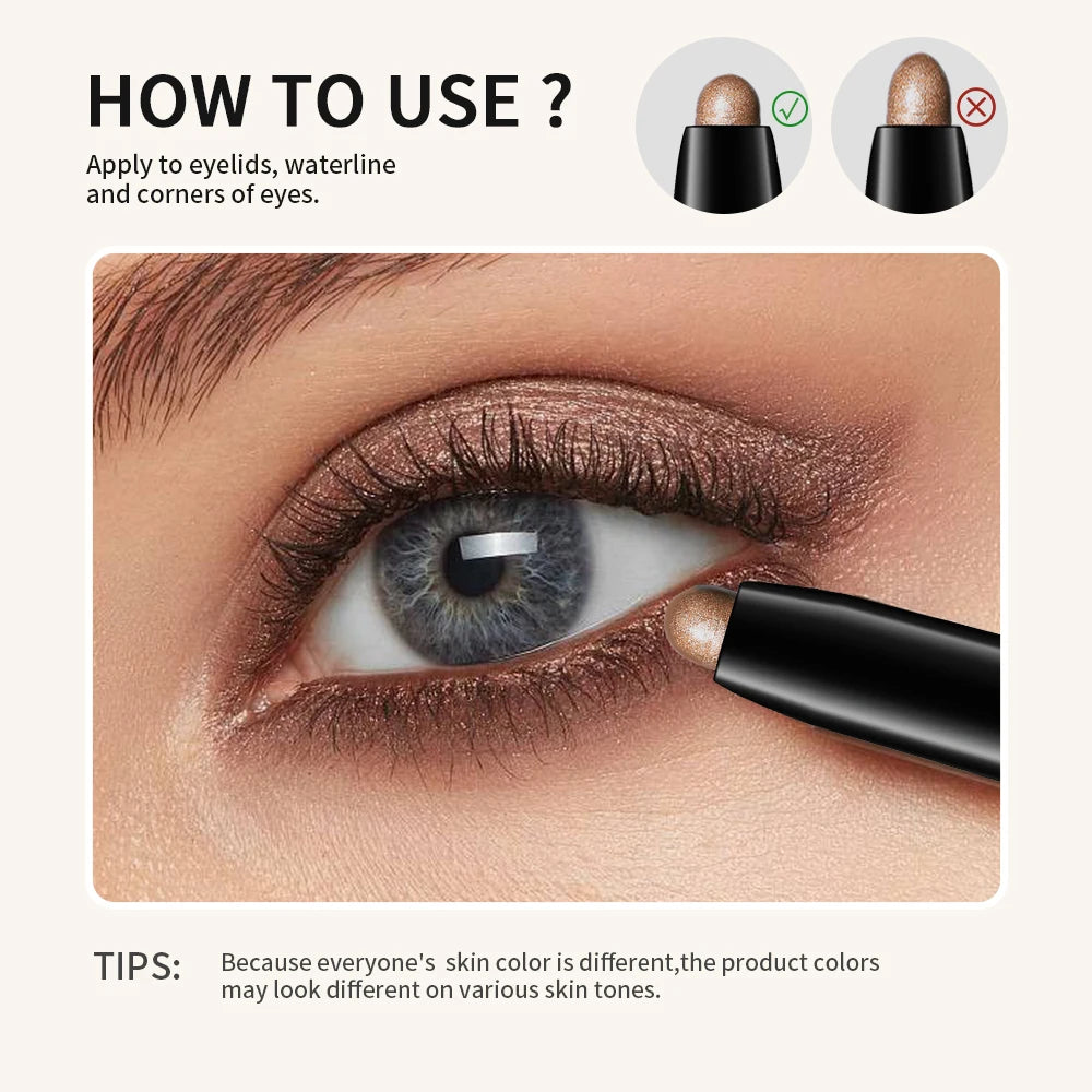 Long-Lasting Waterproof Cream Eyeshadow Stick - 6