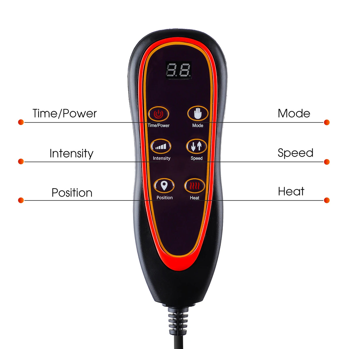 Full-Body Heated Vibrating Massage Chair Cushion