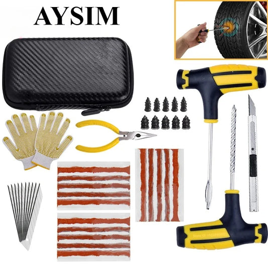 Emergency Car and Motorcycle Tire Puncture Repair Kit