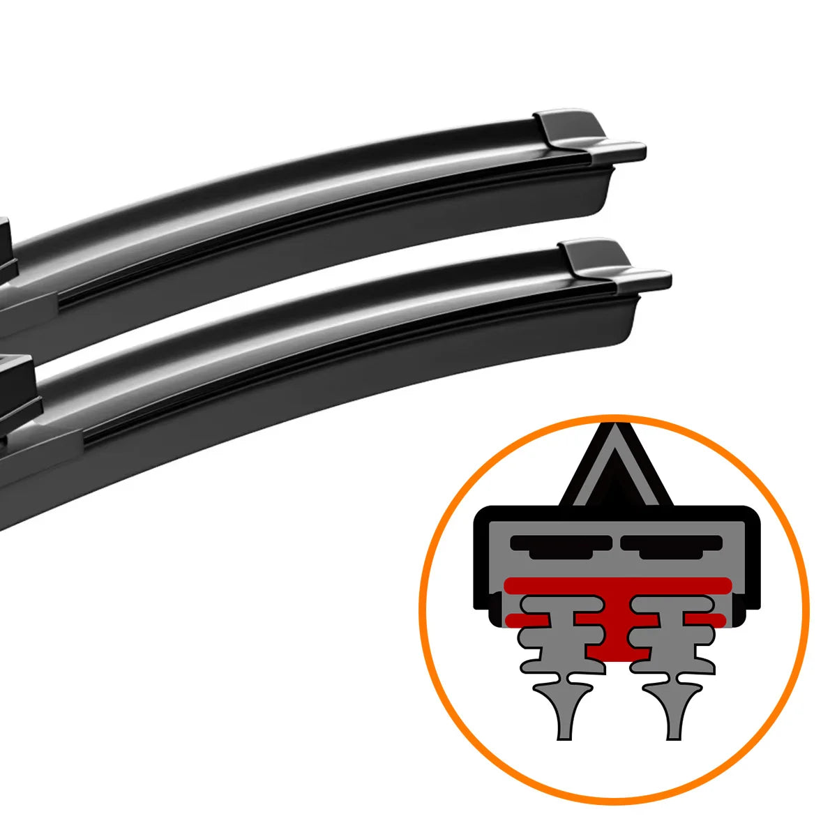 Front Windshield Wiper Blades for Honda HR-V