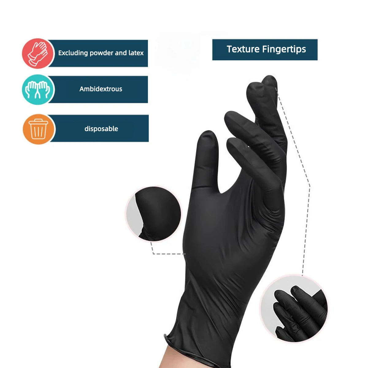 Heavy-Duty Disposable Nitrile Cleaning Gloves - 7