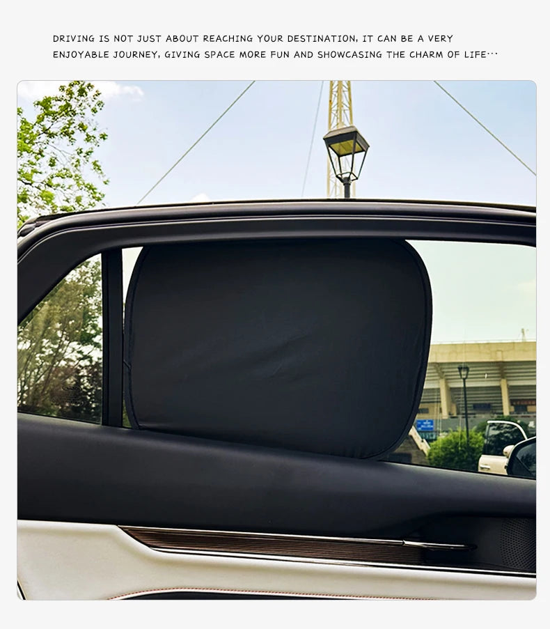 Foldable Electrostatic Car Window Sun Shade for UV Protection - 21