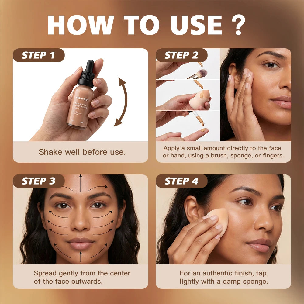 Matte Lightweight Liquid Foundation for Natural Pore-Minimizing Coverage