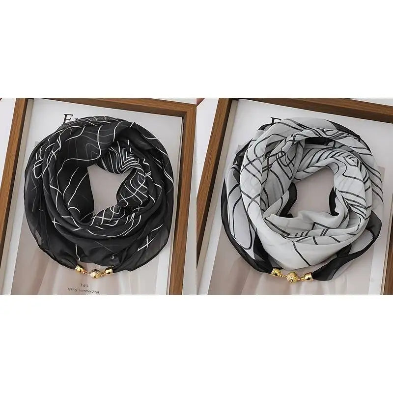 Magnetic Knot-Free Fashion Neck Scarf - 3
