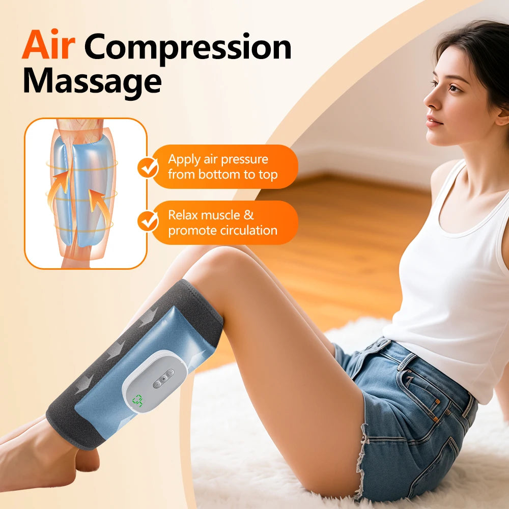 Wireless Air Compression Calf Massager for Leg Pain Relief