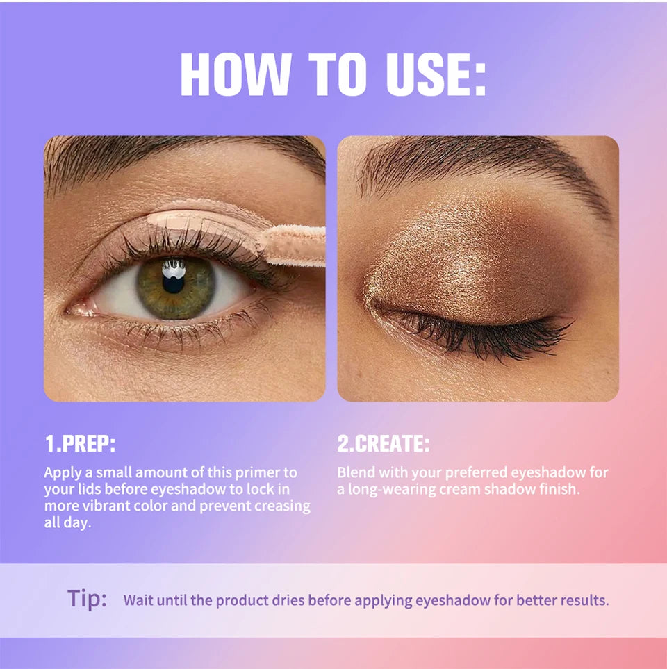 Long-Lasting Crease-Proof Eyeshadow Primer