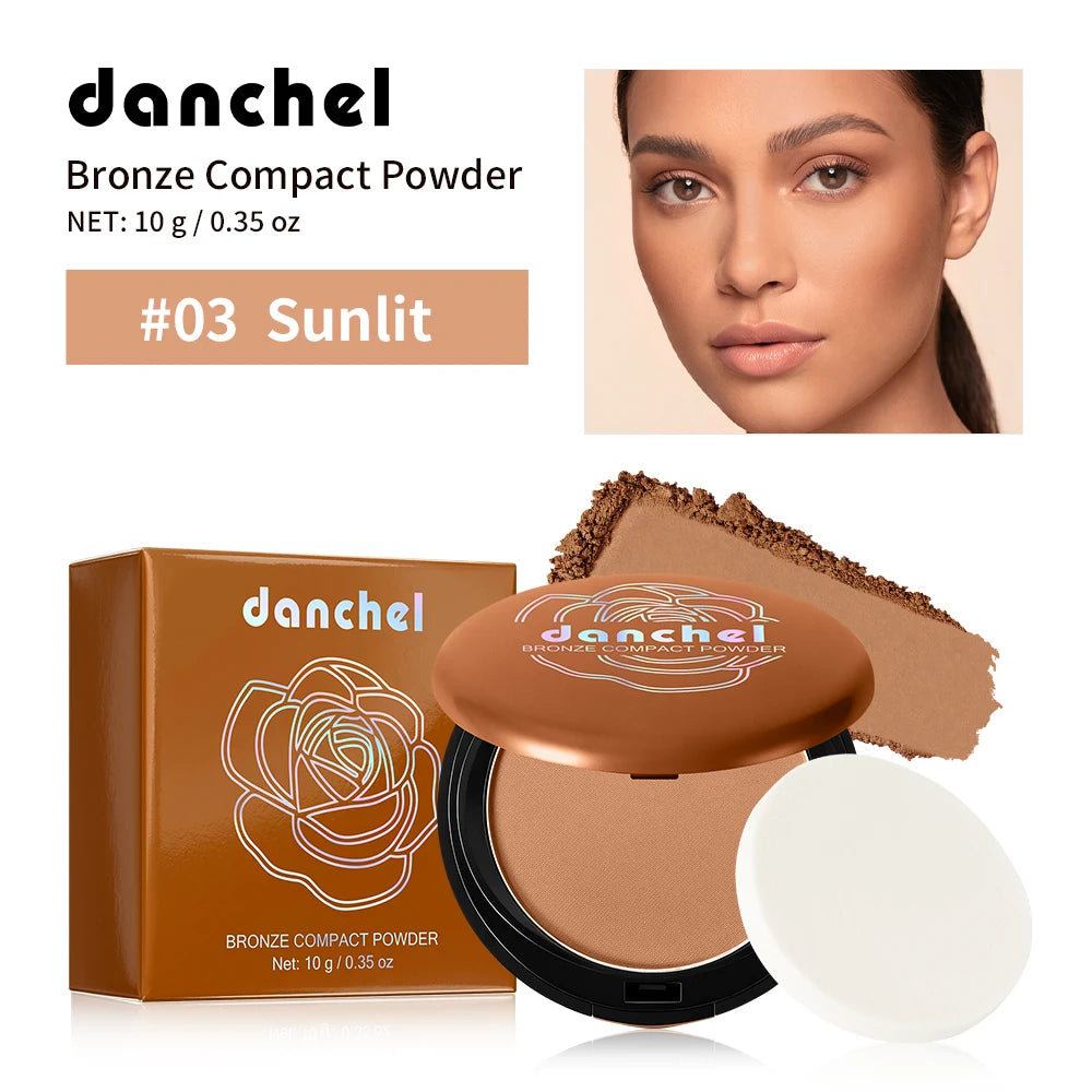 Matte Bronze Pressed Setting Powder for Facial Contouring - 20
