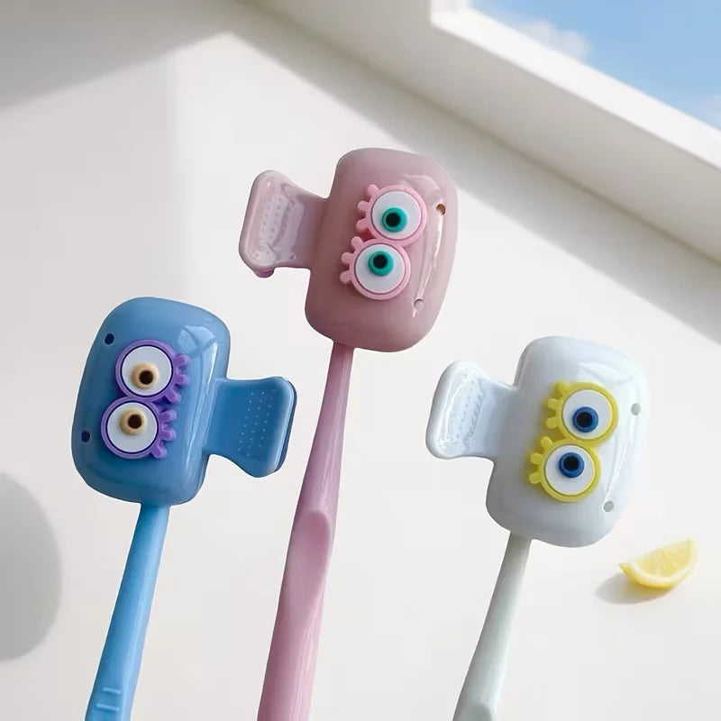 Cartoon Big-Eyed Toothbrush Protective Travel Case